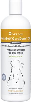 VetraSeb CeraDerm CM Dog & Cat Shampoo, 8-fl oz bottle