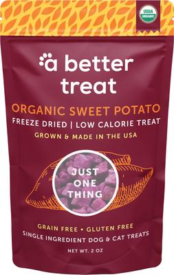 Organic Freeze-Dried Sweet Potato Dog & Cat Treats, 2-oz bag