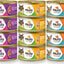 Freestyle Shredded Chicken & Duck, Shredded Beef & Rainbow Trout, Shredded Turkey & Halibut Grain-Free Variety Pack Canned Cat Food, 3-oz can, case of 12