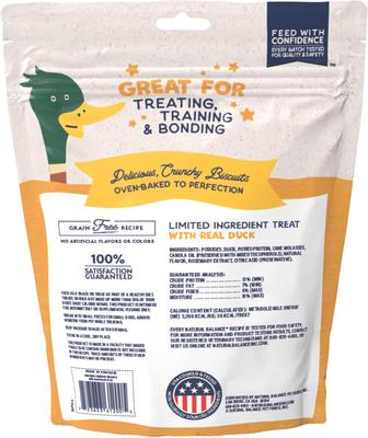 Rewards Duck Flavored Crunchy Biscuit Dog Treats, 28-oz bag