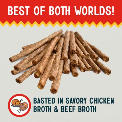 5-inch Rawhide Munchy Beef & Chicken Flavor Dental Dog Chews, 100 count