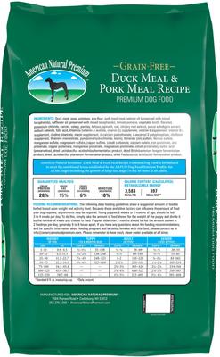 Grain-Free Duck Meal & Pork Meal Recipe Dry Dog Food, 26-lb bag