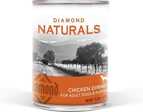 Naturals Chicken Dinner Adult & Puppy Canned Dog Food, 13.2-oz can, bundle of 24