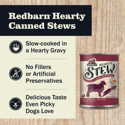 Grain-Free Lamb & Vegetable Stew Wet Dog Food, 12-oz can, case of 12