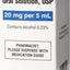 (Generic) Oral Solution, 20 mg/5mL, 4-oz bottle