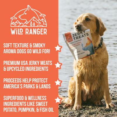 Chicken, Sweet Potato, Pumpkin & Flaxseed with Real Superfoods Jerky Dog Treats, 8-oz bag