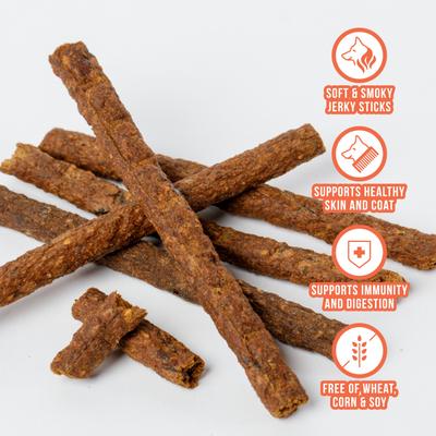 Chicken, Sweet Potato, Pumpkin & Flaxseed with Real Superfoods Jerky Dog Treats, 8-oz bag