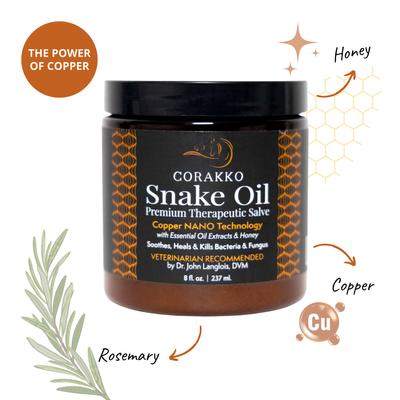 Corakko Snake Oil Skin Care Treatment for Pets, 8-fl oz bottle