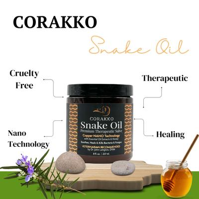 Corakko Snake Oil Skin Care Treatment for Pets, 8-fl oz bottle
