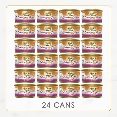 Bundle: Tiny Tiger Chunks in EXTRA Gravy Chicken Recipe Grain-Free Canned Food + Fancy Feast Gravy Lovers Chicken Feast in Grilled Chicken Flavor Gravy Canned Cat Food