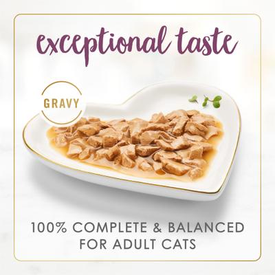 Bundle: Tiny Tiger Chunks in EXTRA Gravy Chicken Recipe Grain-Free Canned Food + Fancy Feast Gravy Lovers Chicken Feast in Grilled Chicken Flavor Gravy Canned Cat Food