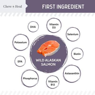 Senior Wild Alaskan Salmon Limited Ingredient Soft Jerky Dog Treats, 12-oz bag