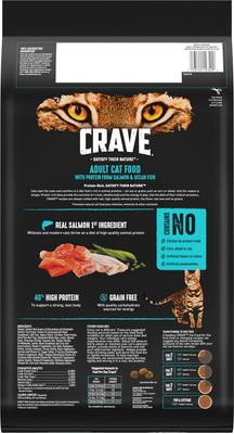 with Protein from Salmon & Ocean Fish Adult Grain-Free Dry Cat Food, 10-lb bag