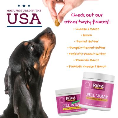 Delicious Cheese & Bacon with Probiotics Pill Wrap Dog Treat, 4.2-oz jar