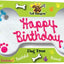 Happy Birthday Pink Bone Peanut Butter & Honey Crunchy Dog Treats