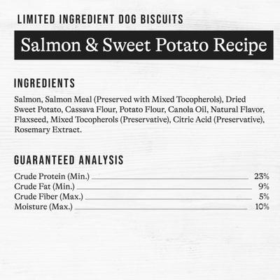 Salmon & Sweet Potato Recipe Limited Ingredient Dog Treats, 14-oz bag