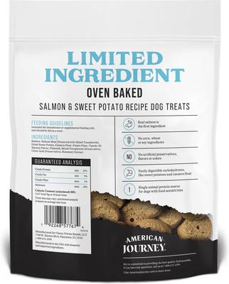 Salmon & Sweet Potato Recipe Limited Ingredient Dog Treats, 14-oz bag