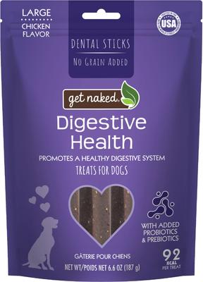 Digestive Health Grain-Free Dental Stick Dog Treats, Large, 36 count