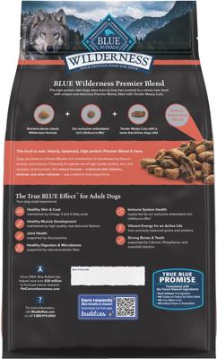 Wilderness Premier Blend Adult Natural Meaty Cuts Salmon Dry Dog Food, 4.5-lb bag