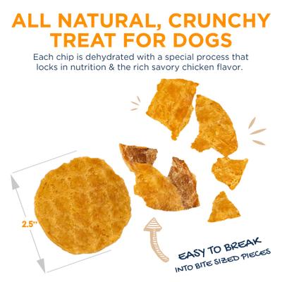 Maltese Chicken & Turmeric Chips Grain-Free Dog Treats, 5.5-oz can