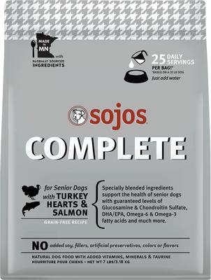 Complete Turkey & Salmon Recipe Senior Grain-Free Freeze-Dried Raw Dog Food, 7-lb bag