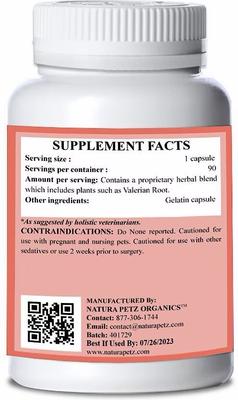 SOOTHED & SERENE* - All Systems Anxiety, Calming & Stress Support* Cat Supplement, 90 count