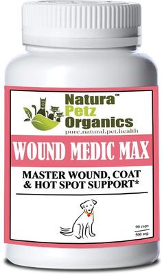 WOUND MEDIC MAX* Master Wound Skin & Coat Support* Dog Supplement, 90 count