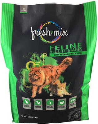 Fresh Mix Feline Formula Dry Cat Food, 4-lb bag