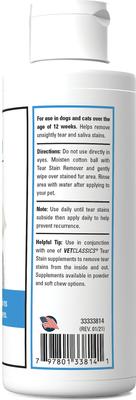 Dog & Cat Tear Stain Remover, 4-fl oz bottle