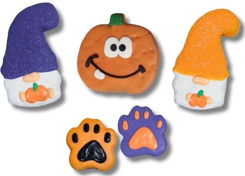 Fall Vibes Peanut Butter & Honey Assorted Crunchy Dog Treats, 18 count