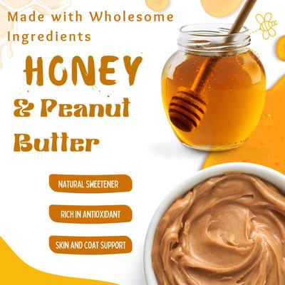 Fall Vibes Peanut Butter & Honey Assorted Crunchy Dog Treats, 18 count