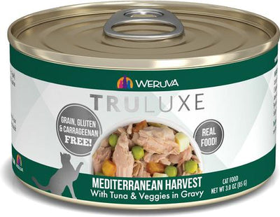 Truluxe Mediterranean Harvest Tuna & Veggies in Gravy Grain-Free Wet Cat Food, 3-oz, case of 24