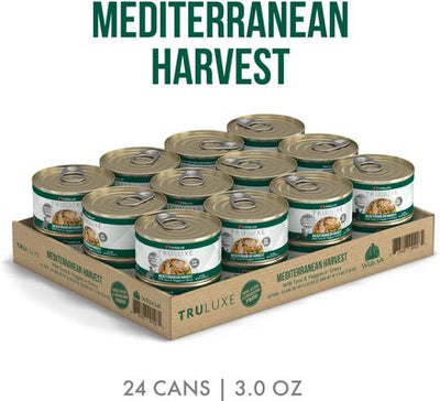 Truluxe Mediterranean Harvest Tuna & Veggies in Gravy Grain-Free Wet Cat Food, 3-oz, case of 24