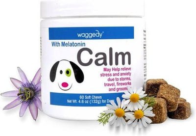 Calm Stress & Anxiety Relief Melatonin Dog Supplement, 60 count