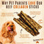 5-in Beef Crunchy Sticks Dog Treats, 24 count
