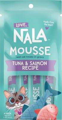 Mousse Tuna Recipe Grain-Free Lickable Cat Treats, 0.5-oz tube, case of 4