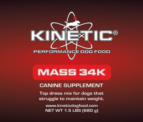 Performance Mass 34K Dog Supplement, 1.5-lb jar