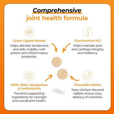 GlycoFlex Stage III Chicken Flavored Chewable Tablets Joint Supplement for Dogs, 120 count