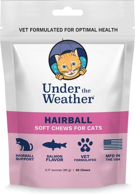 Hairball Support Soft Chews Cat Supplement, 3.17-oz bag