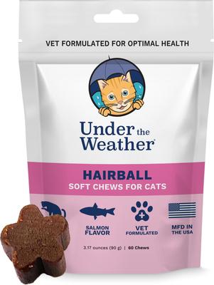 Hairball Support Soft Chews Cat Supplement, 3.17-oz bag