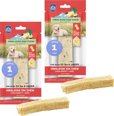 Golosina de mantequilla de maní para perros, grande, 2 unidades