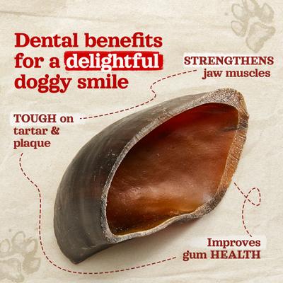 Cow Hooves Dog Treats, 6 count