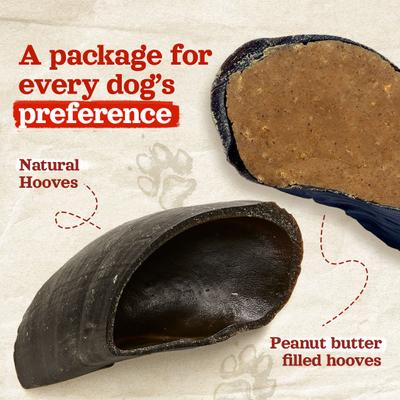Cow Hooves Dog Treats, 6 count