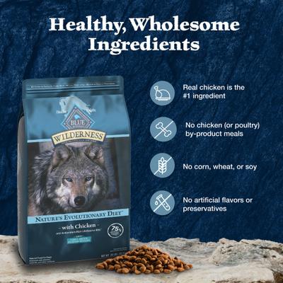 Wilderness Chicken Recipe High-Protein Healthy Weight Large Breed Adult Dry Dog Food, 28-lb bag