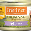 Bundle: Instinct Kitten Grain-Free Pate Real Chicken Recipe Natural Wet Canned Cat Food, 3-oz, case of 24 + Instinct Original Kitten Grain-Free Recipe with Real Chicken Freeze-Dried Raw Coated Dry Cat Food, 4.5-lb bag