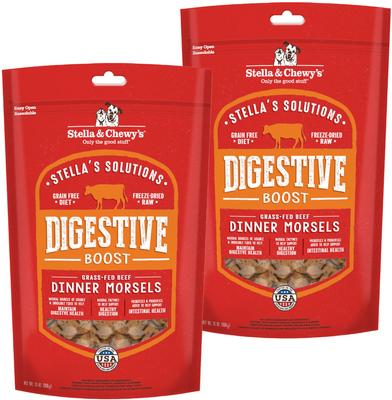 Stella's Solutions Skin & Coat Support Freeze-Dried Raw Grass-Fed Lamb & Wild-Caught Salmon Dinner Morsels Dog Food, 13-oz bag