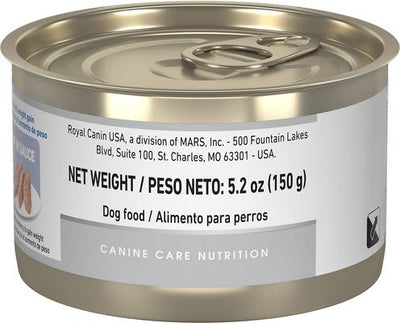 Canine Care Nutrition Weight Care Loaf in Sauce Canned Dog Food, 5.2-oz, case of 24