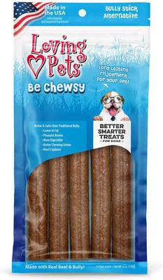 Be Chewsy 6-in Dog Bully Stick Treat, 6-oz bag, 5 count