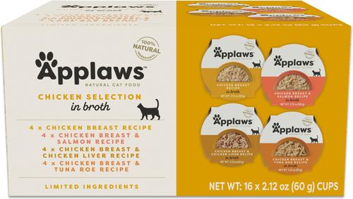 Fish Broth Selection Grain-Free Wet Cat Food, 2.12-oz can, case of 16