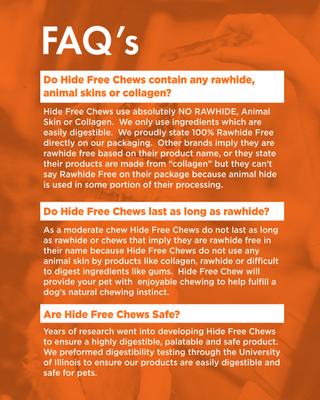 Hide Free Chicken Recipe Stick Dog Chew, 40 count